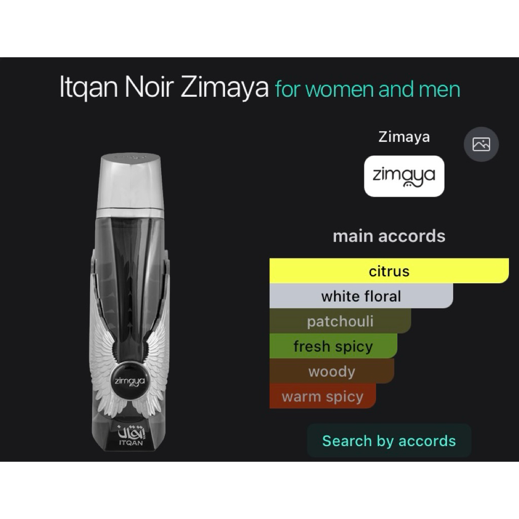 ITQAN NOIR ZIMAYA Parfum decant