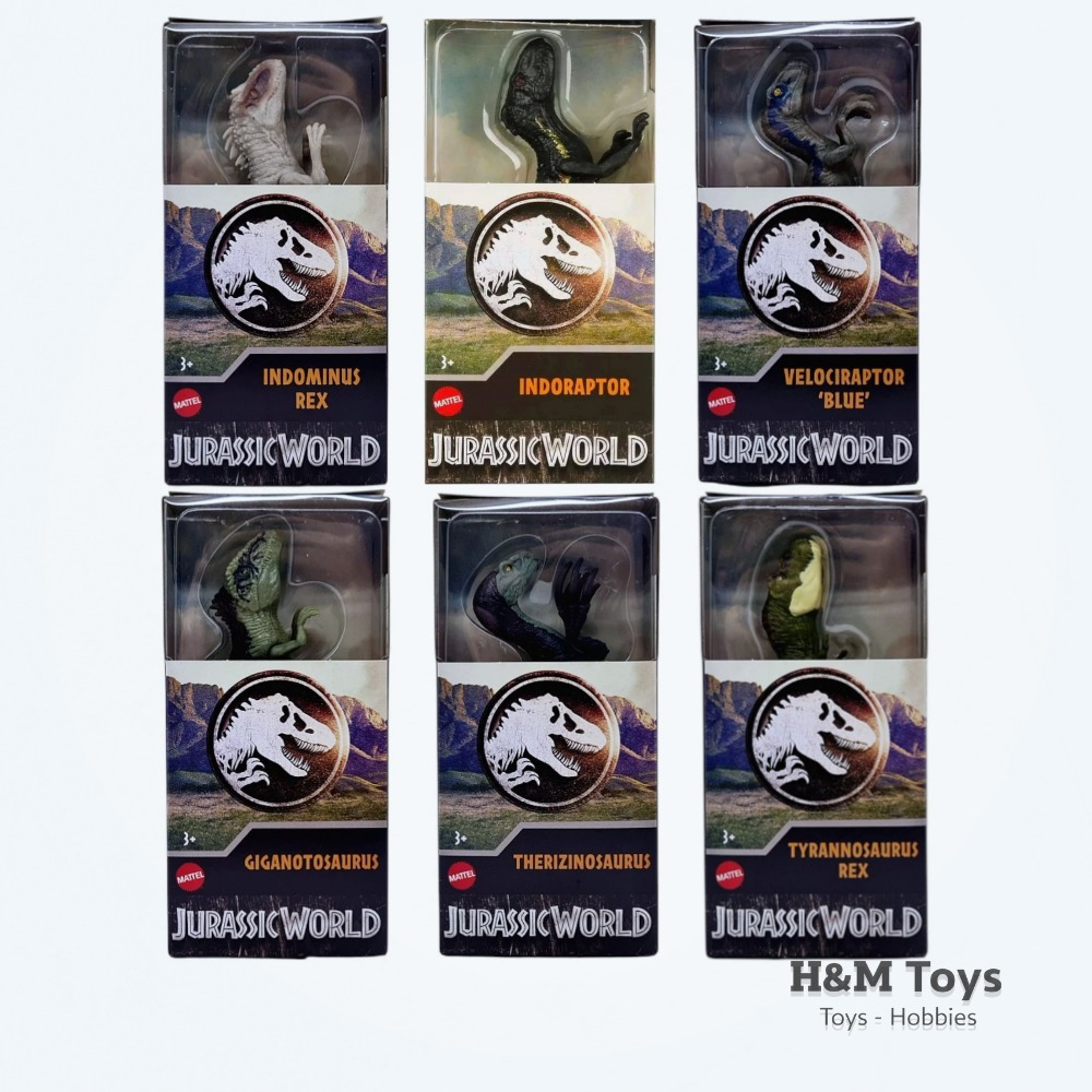Mattel Jurassic World Mini Figure Dinosaurus Original - Bisa Pilih Varian