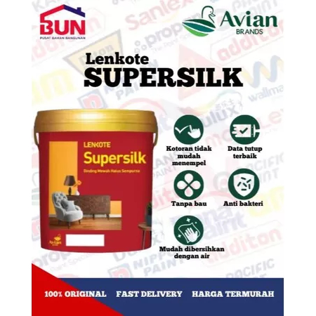 Lenkote Supersilk Cat Tembok Anti Bakteri 20L