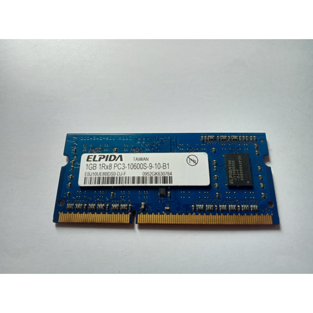 SODIMM MEMORY RAM DDR3 ELPIDA 1GB 10600S - ercomp1