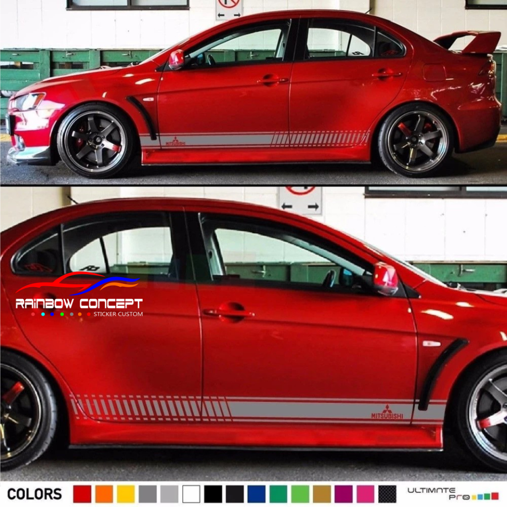 sticker stiker mitsubishi lancer xpander oajero xpander cross Destinator list original