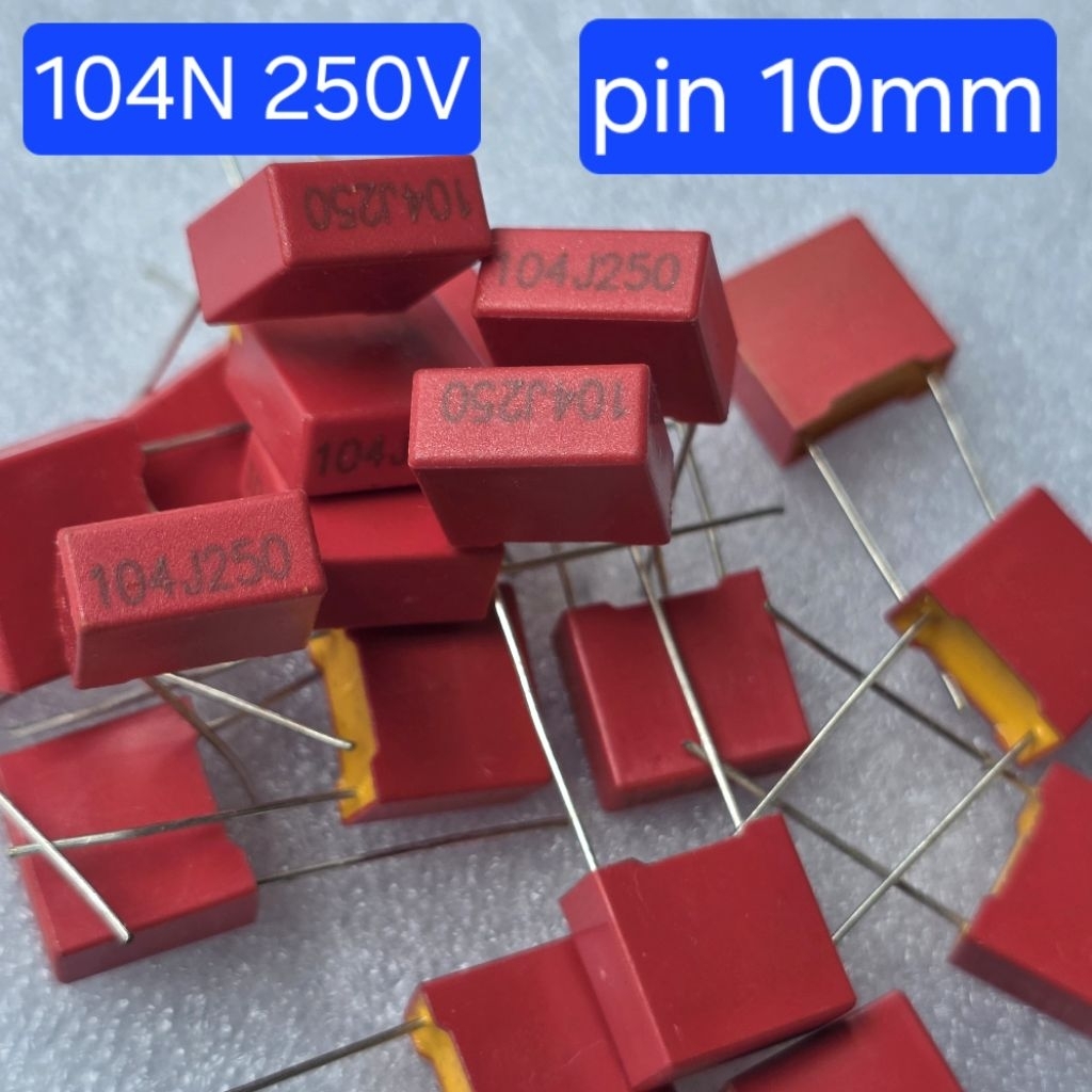 capasitor 100N/104N 250v PIN 1CM