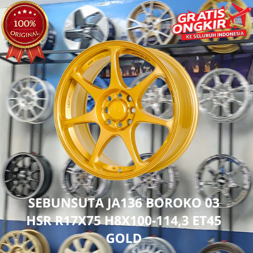 PELEK MOBIL KIA RIO VICANTO CONFERO HSR SEBUNSUTA R17 VELG MOBIL RACING LOBANG 4