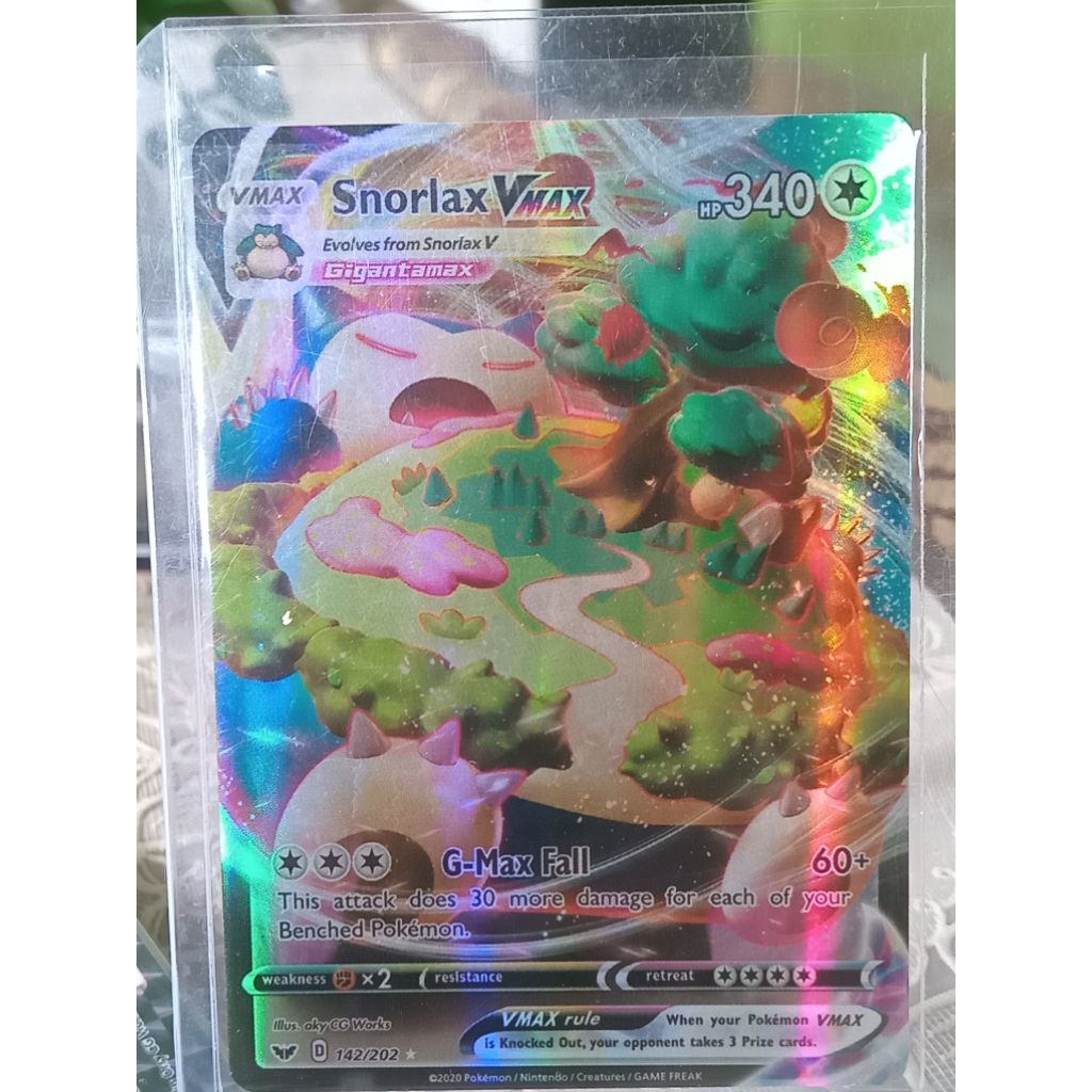 KARTU POKEMON SNORLAX VMAX ENGLISH ORIGINAL