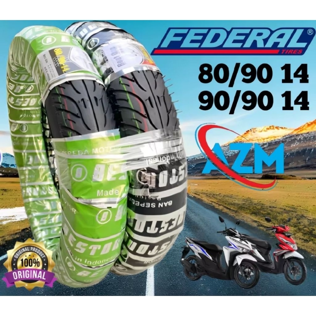 BAN FEDERAL TUBLES 80/90 90/90 14 MREK FEDERAL