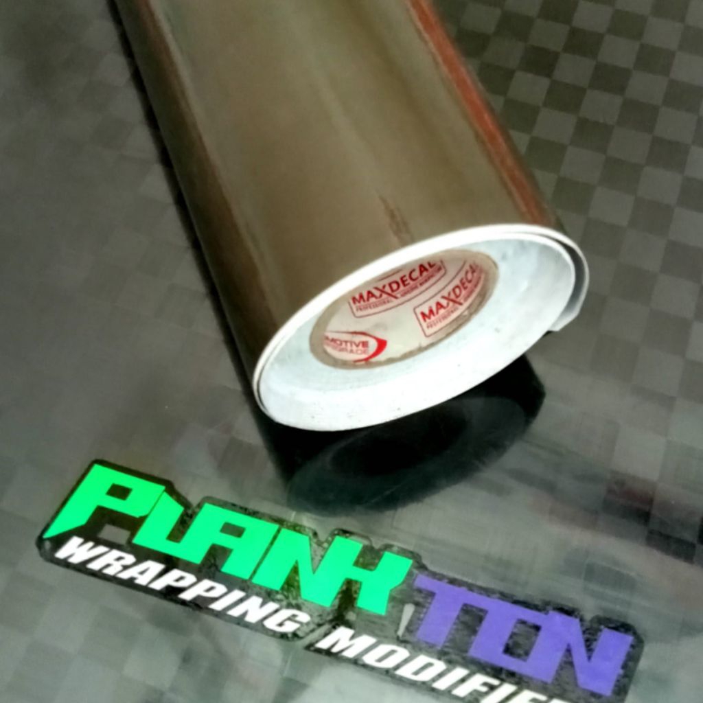 stiker skotlet maxdecal hitam transparan smoke