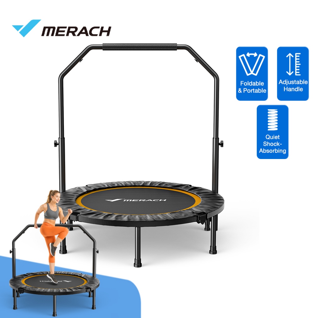 MERACH Mini Trampoline / Trampoline Fitness / Kardio Rumahan