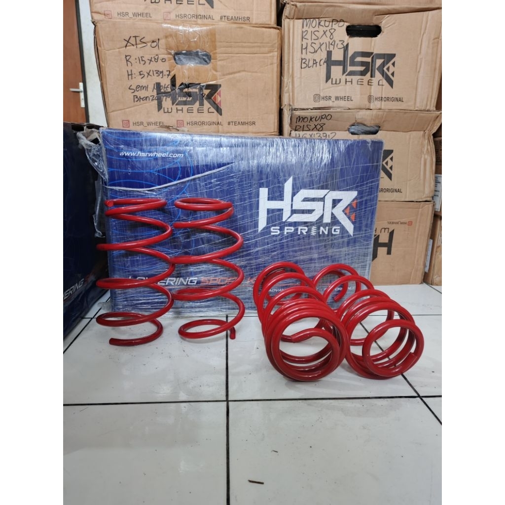 PER CEPER LOWERINGKIT / LOWERING KIT HSR RED TOYOTA VIOS / YARIS