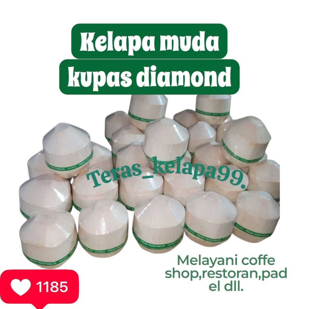 Kelapa Muda Diamond/Kupas Segar dan Lembut/packing wrap