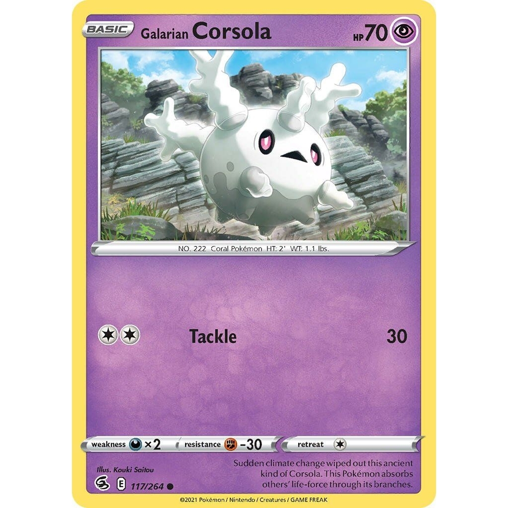 Tcg Pokemon Corsola Common 2021 FS