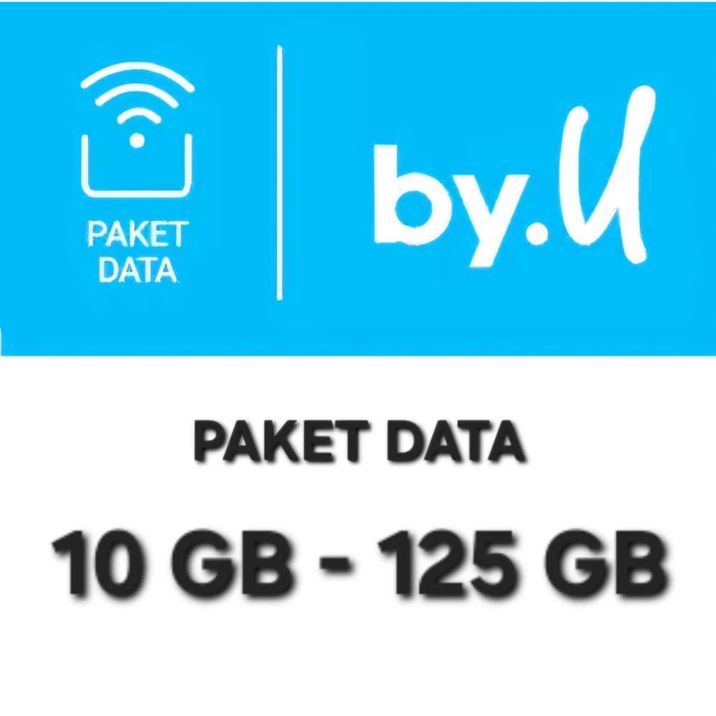 Paket Data ByU Murah Kuota Internet Semua Zona 10GB 11GB 12GB 14GB 15GB 20GB 50GB 75GB 100GB 125GB
