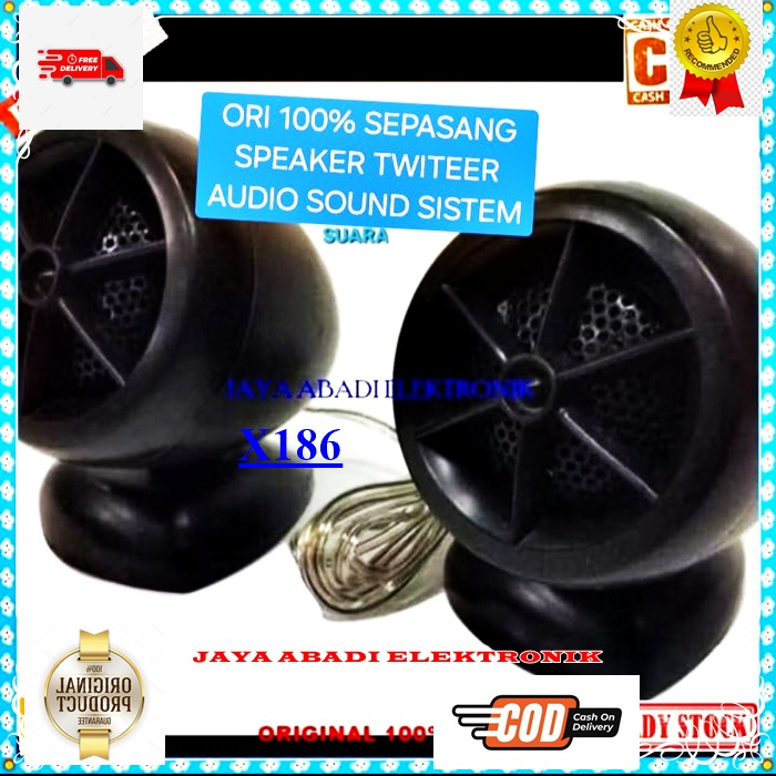 X186 spk mini mobil car audio sound Piezo tweeter super G18 SEPASANG 1 SET DUA PCS treble twiter mus