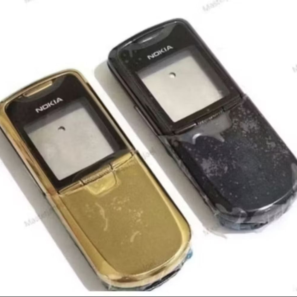 Casing Nokia 8800 Classic Black & Gold - tanpa kipet/keypad - N8800 classic.