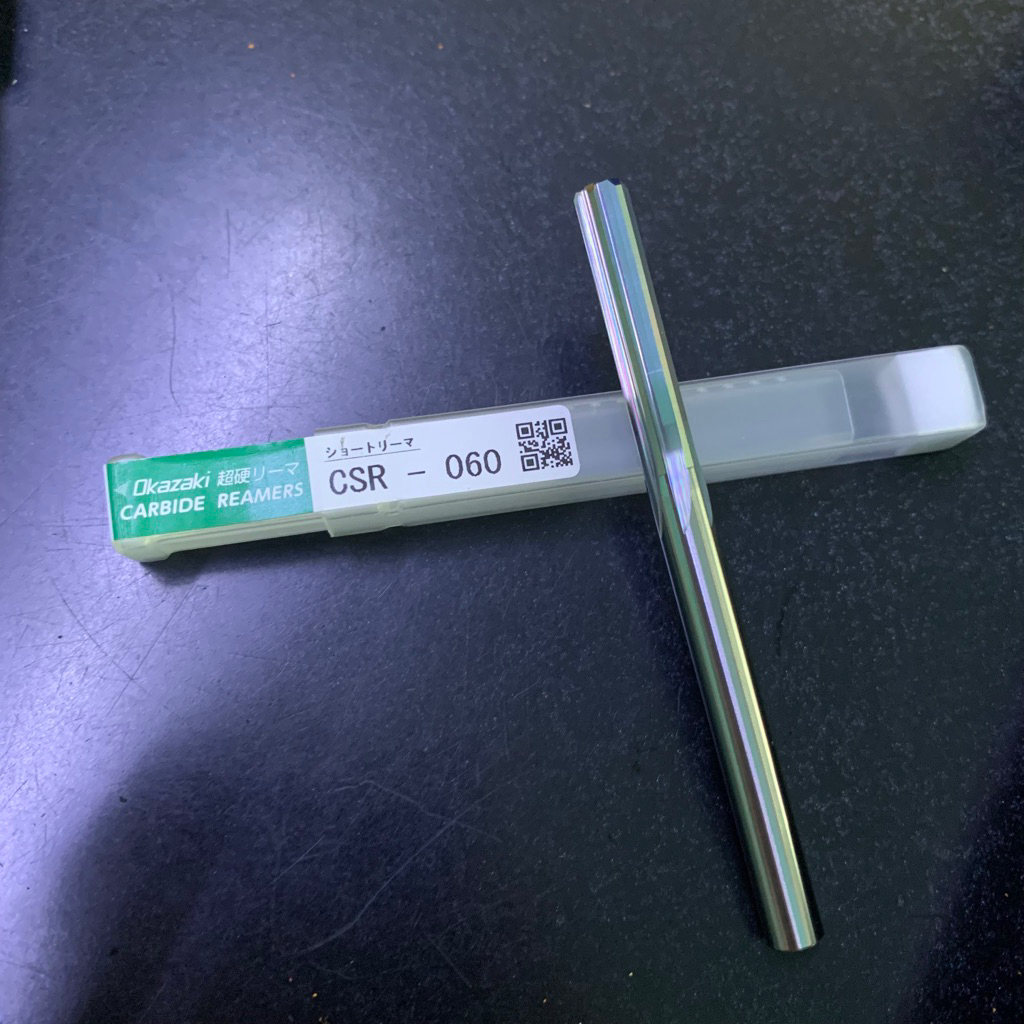 Reamer carbide merk Okazaki Japan baru.. Reamer Carbide baru