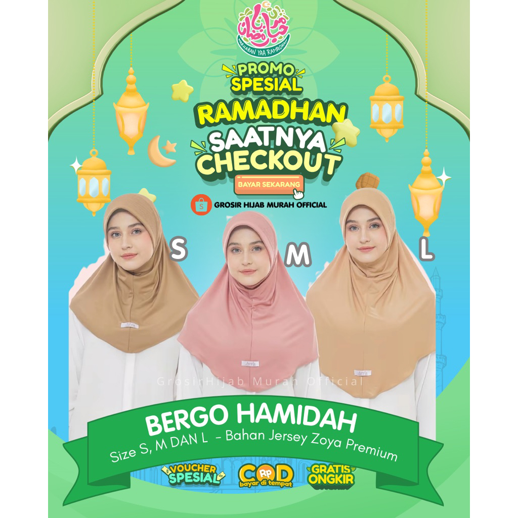 BERGO DAILY Size L Jersey Premium by Azzahra Collection