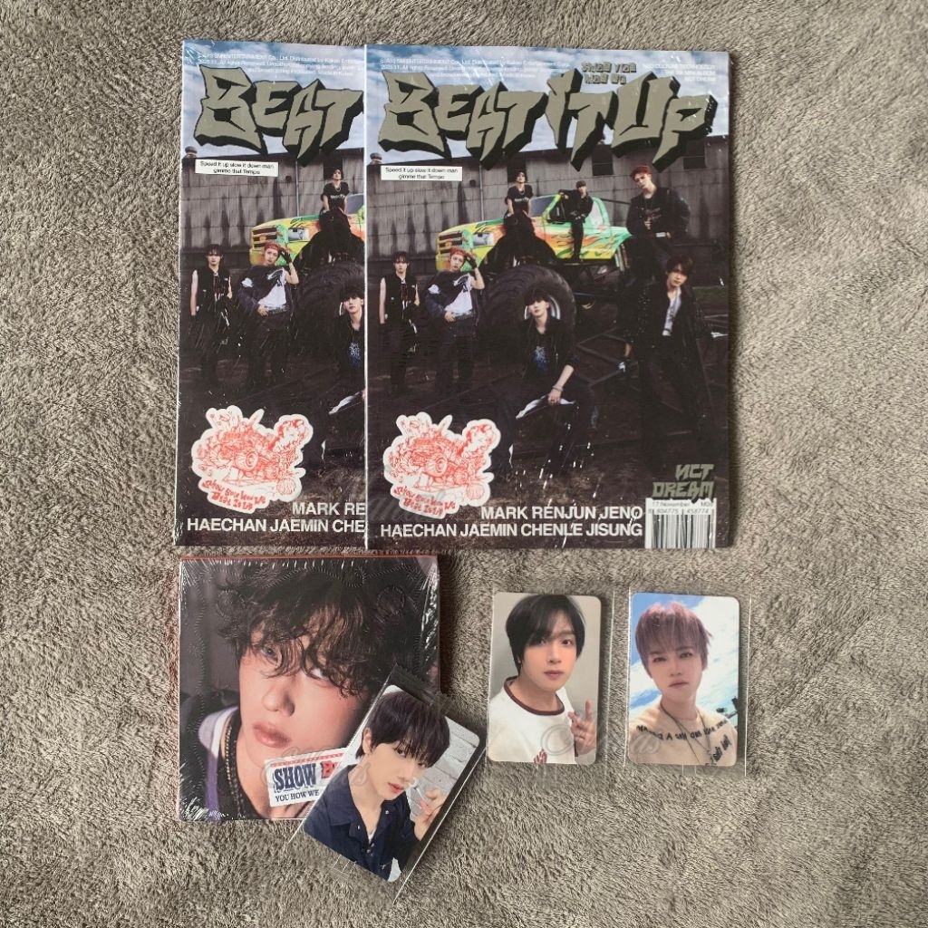 [Ready Stock] Sealed Album Nct Dream Beat It Up Photobook Digipack Photocard POB Ktown4u Mark Renjun