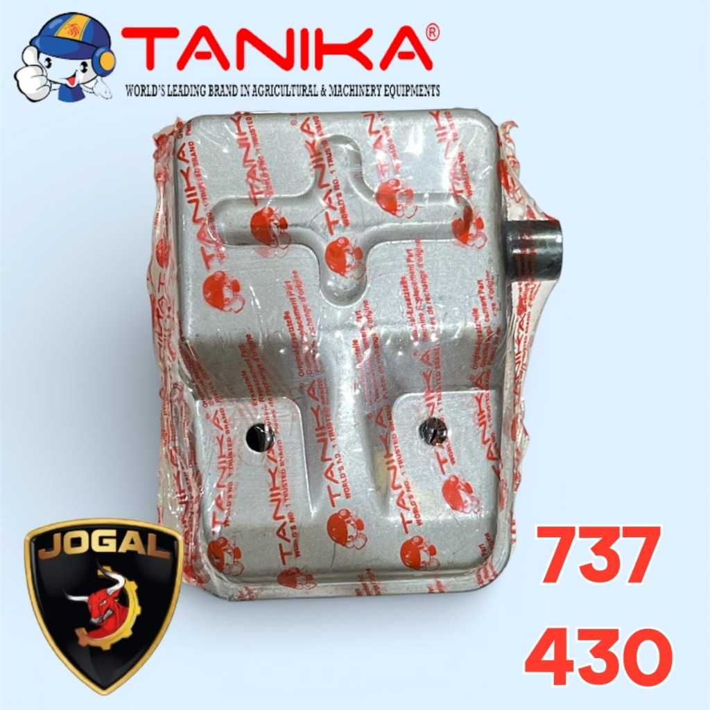 TANIKA SR737 SILENCER - muffler knalpot mesin mist blower sprayer semprot hama 2 tak TNK 430 737 ORI