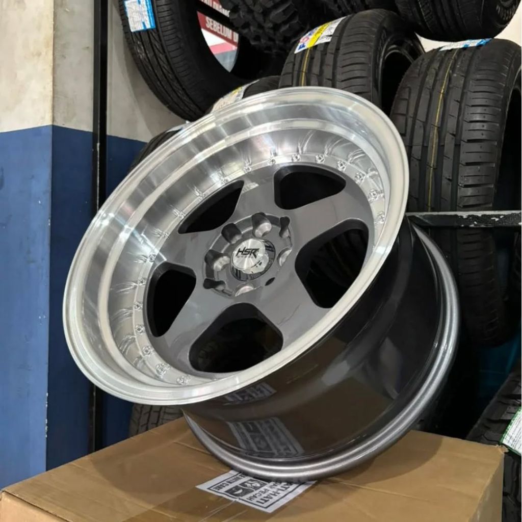 Velg Mobil R16 Racing Velg Celong Lebar 8/9 HSR BURN