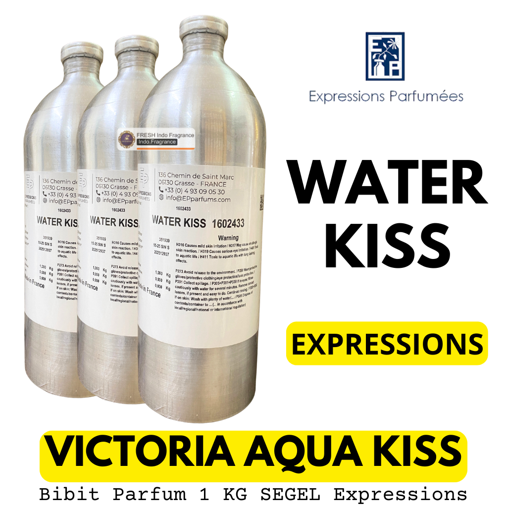 WATER KISS 1 KG SEGEL ALUMUNIUM Bibit Parfum EXPRESSIONS Aqua Kiss - Biang Minyak Wangi Aqua Kiss BE