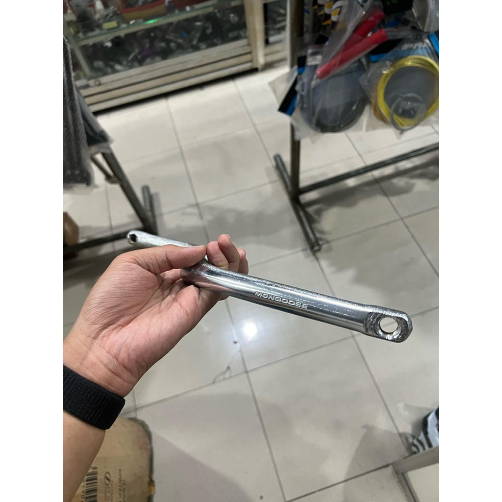 CRANK GIR LANGSUNG BMX MONGOOSE SEPEDA CHROME DK165 TAIWAN 165 AS NOS