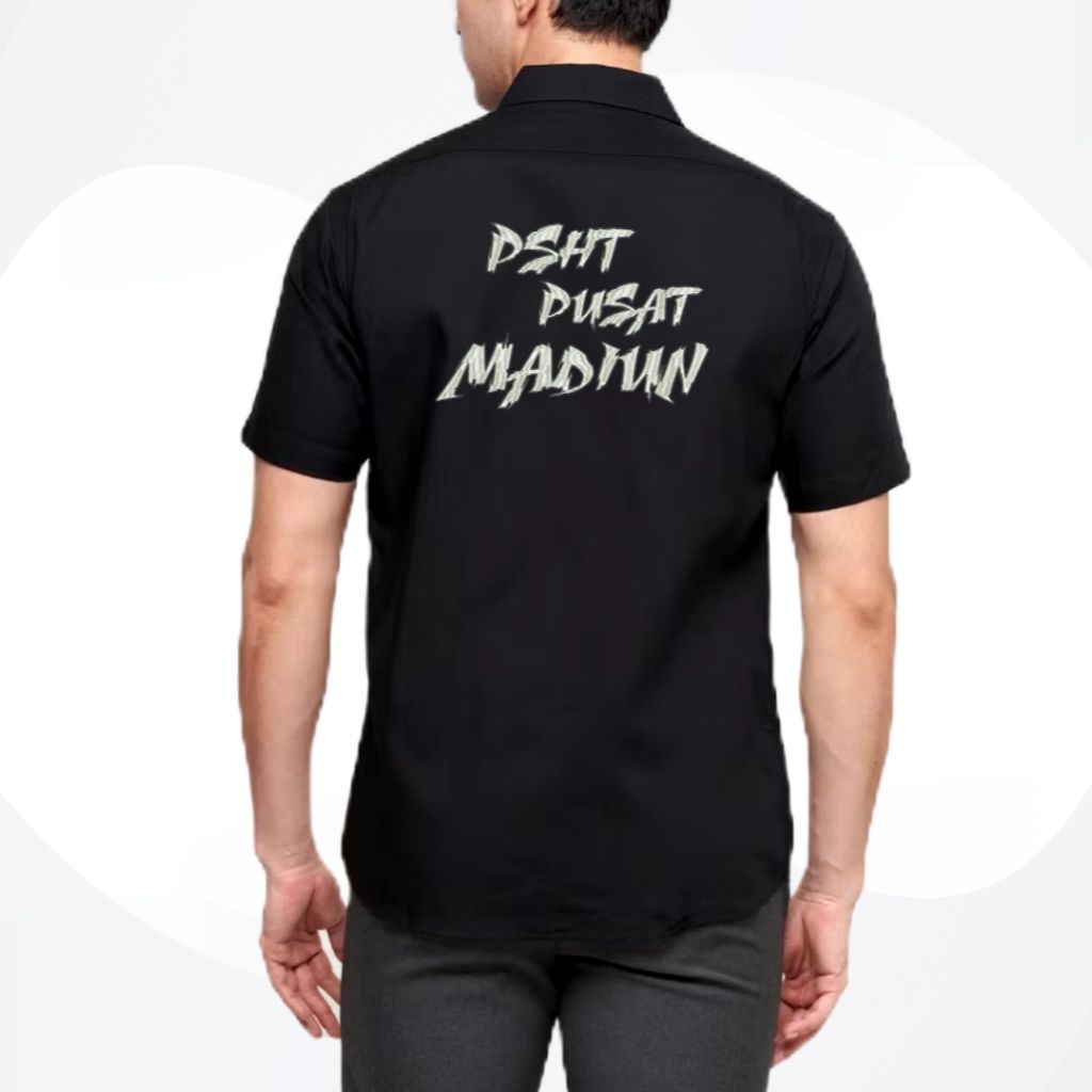 (Kode A) Kemeja Bordir PSHT Pusat Madiun