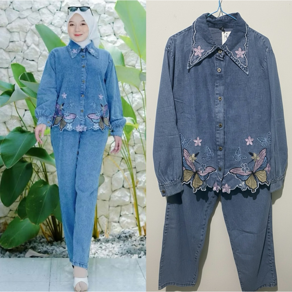 Setelan jeans sahara