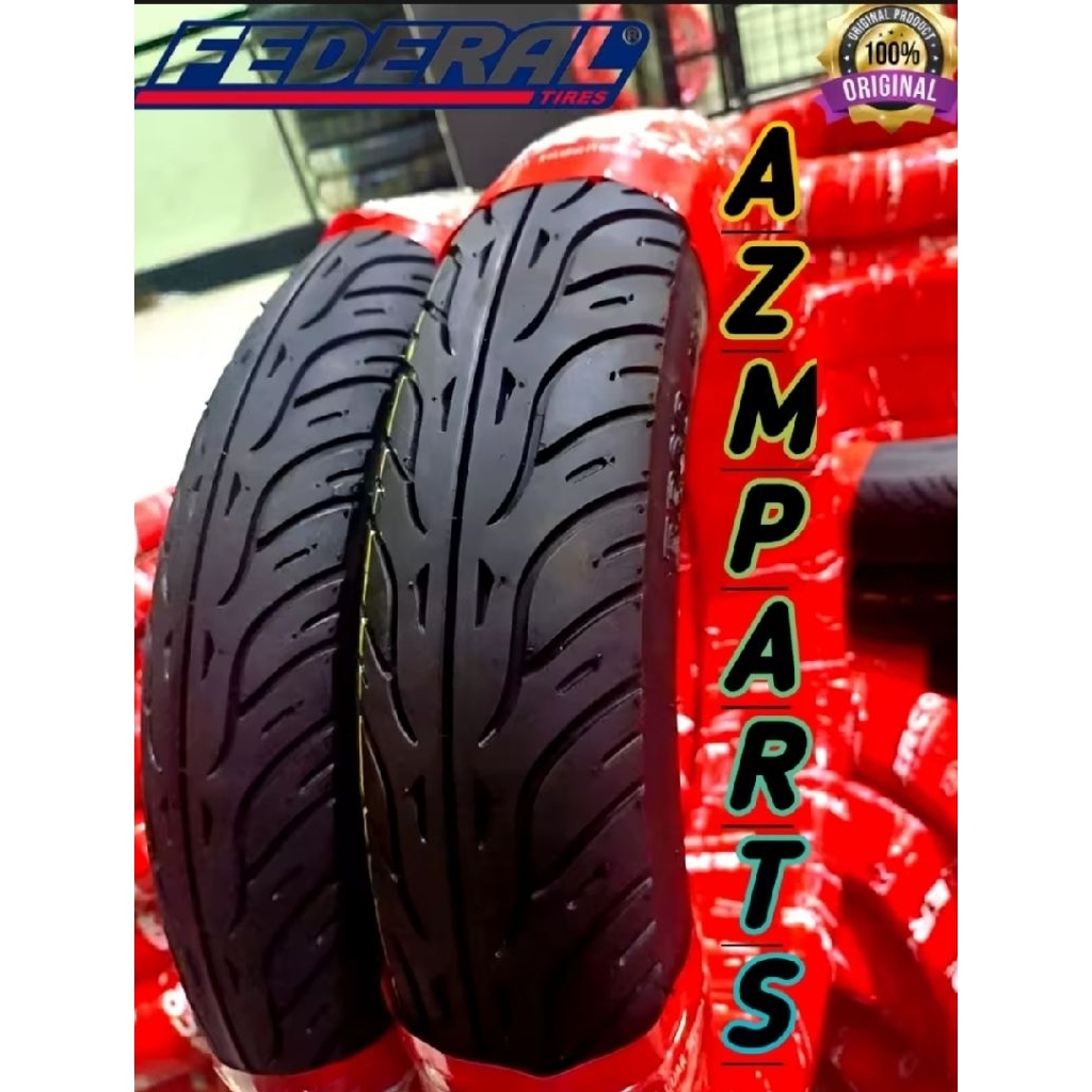 BAN FEDERAL SEPASANG TUBLES 80/90 90/90 14 BEAT VARIO