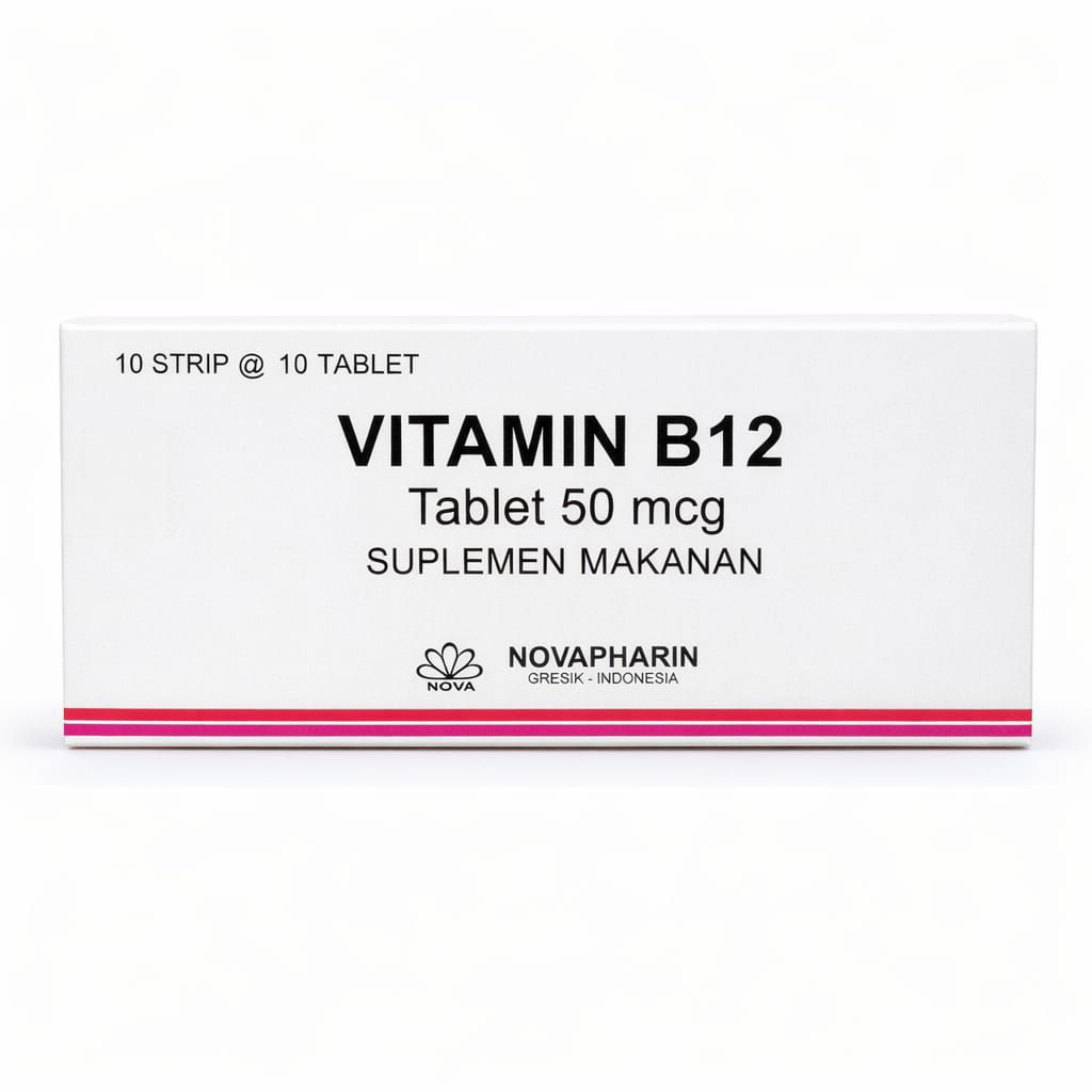VITAMIN B12 50mcg Novapharin 100tablet