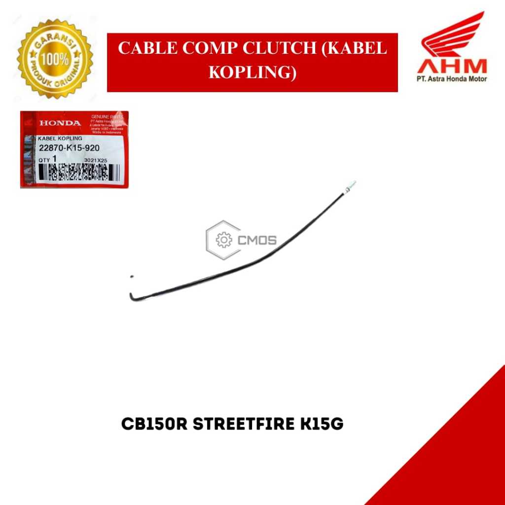 AHM 22870-K15-920 Kabel Kopling Honda CB150R Streetfire K15G Awet Kuat Original