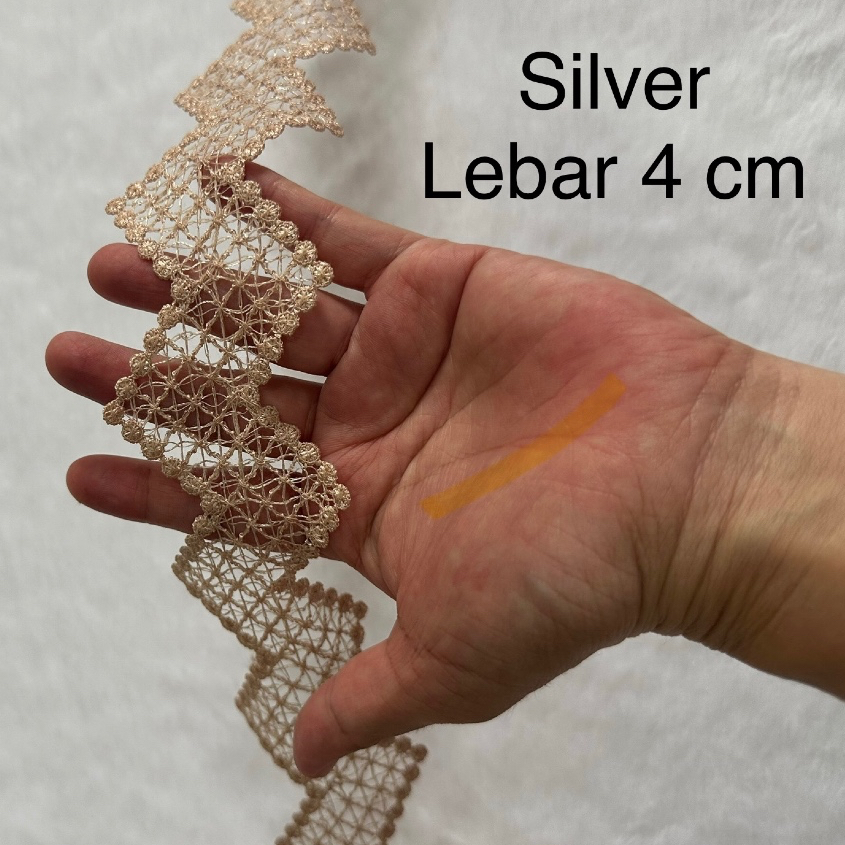 Renda GIVER BORDIR RENDA GYPER BORDIR Cocok untuk  Gamis Mukena Renda Meteran