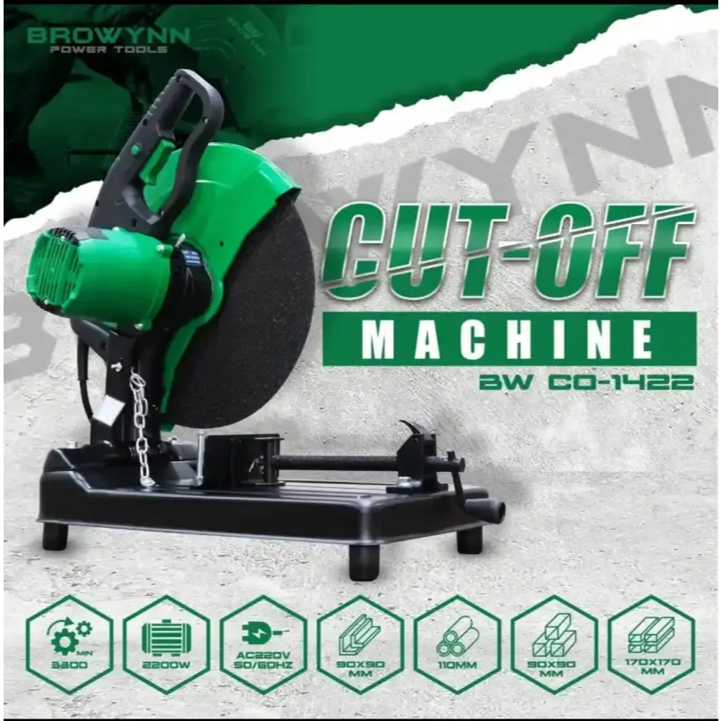 Mesin Potong Besi 14' Browynn Mesin Gerinda Potong 14inch Mesin Potong Pipa