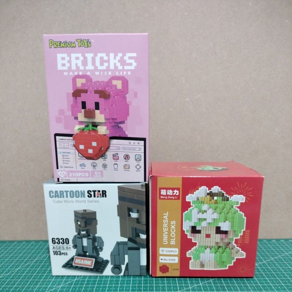 Mainan balok lego - Mini nano bricks Lotso, hero, zodiak