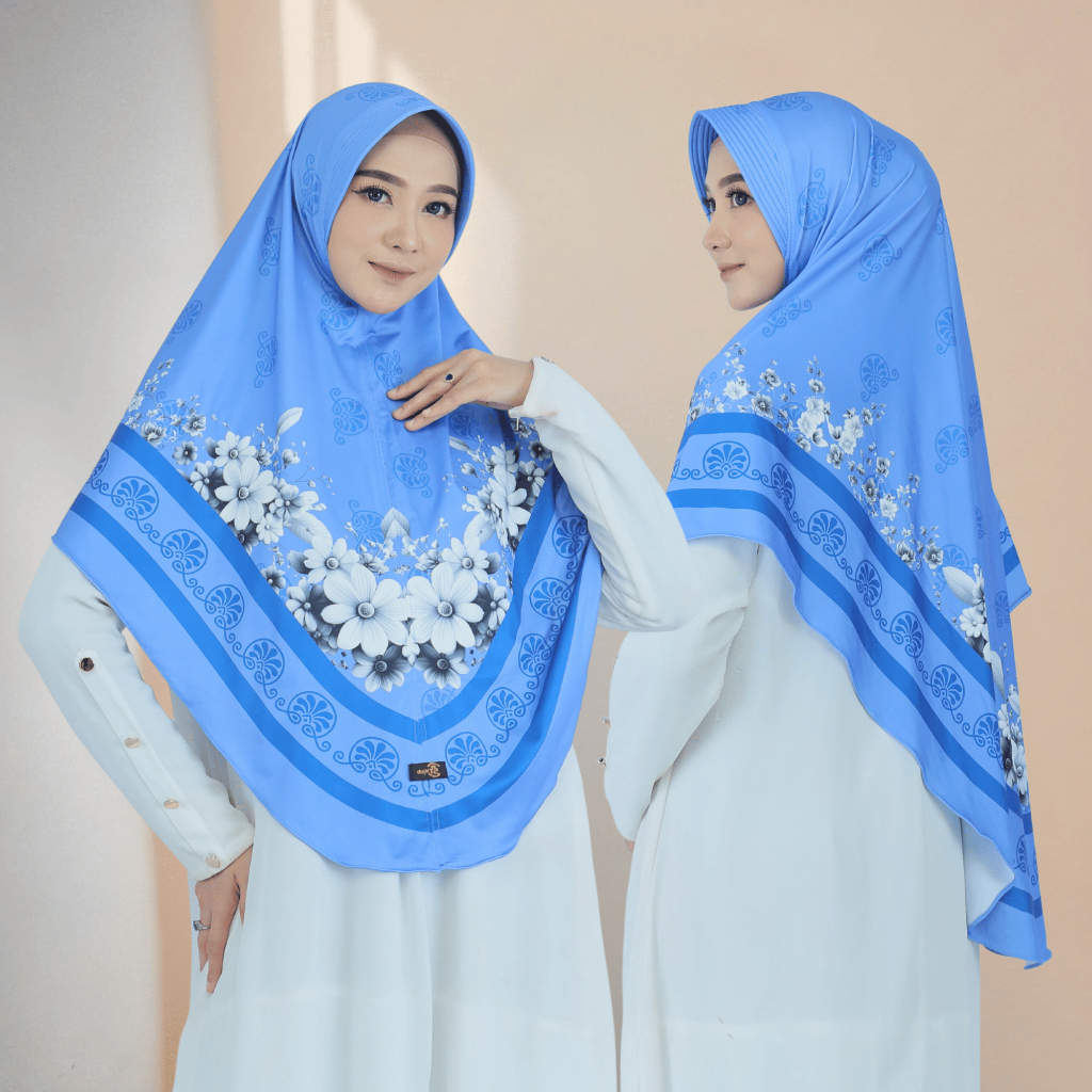 ST Hijab - Kirei JUMBO XXL Bergo Motif Instan Syar'i Jersey Premium