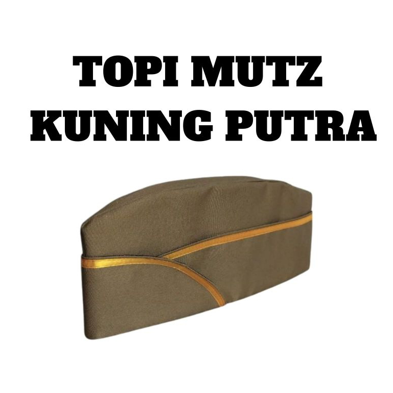 Topi Mutz PNS Putra Putri Drill Tebal Coklat