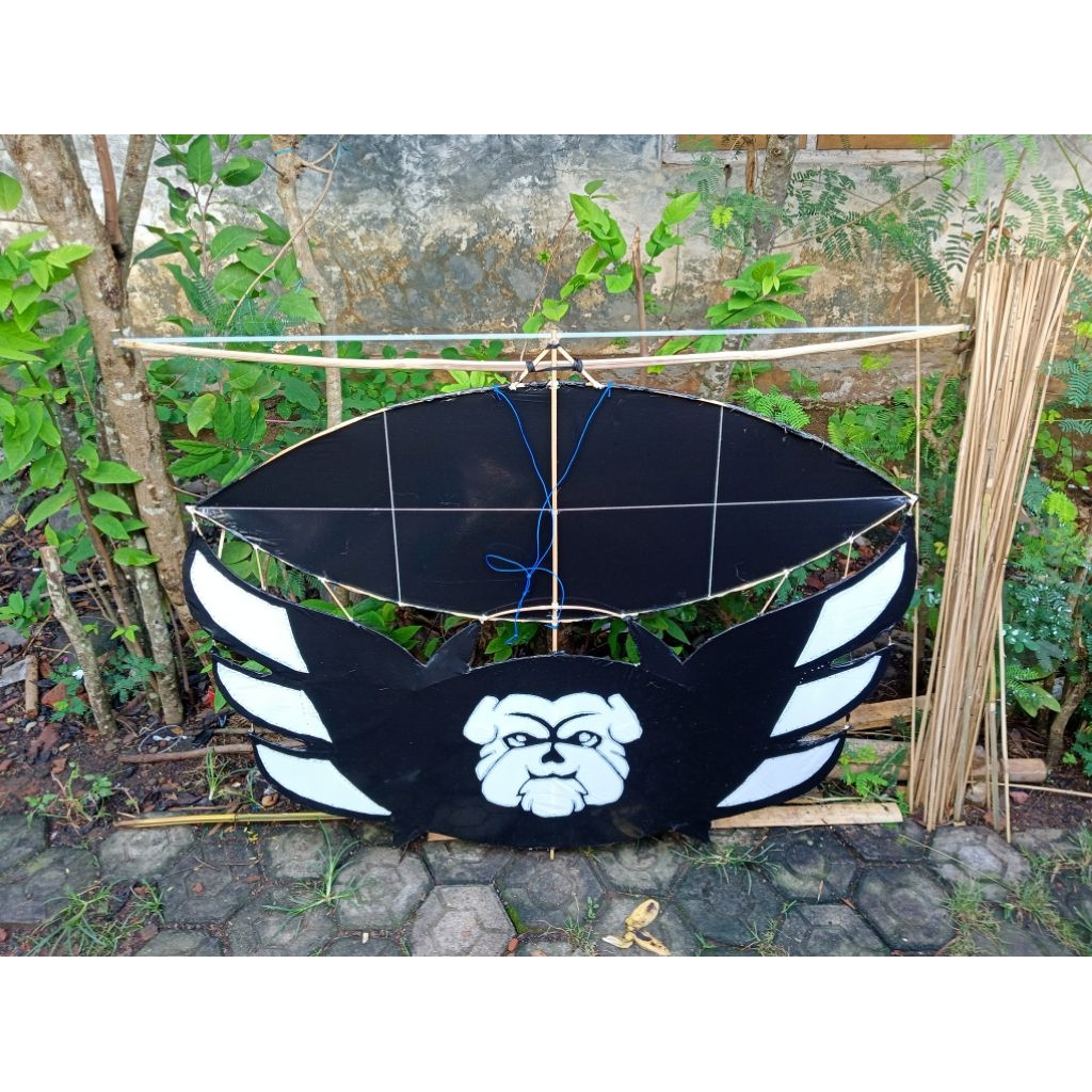 layangan ram-raman 1,20 meter murah motif dog