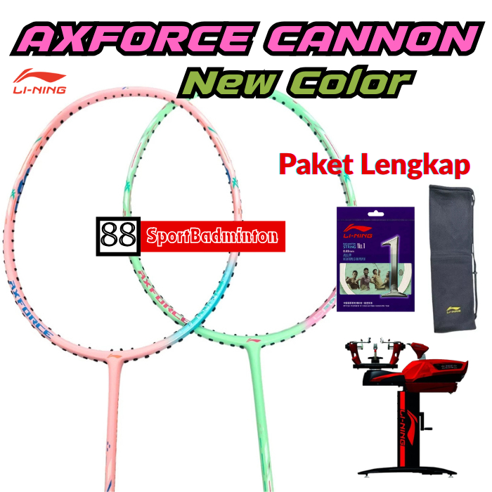 Li-ning AXFORCE CANNON New Color - Raket Badminton Original Li-Ning