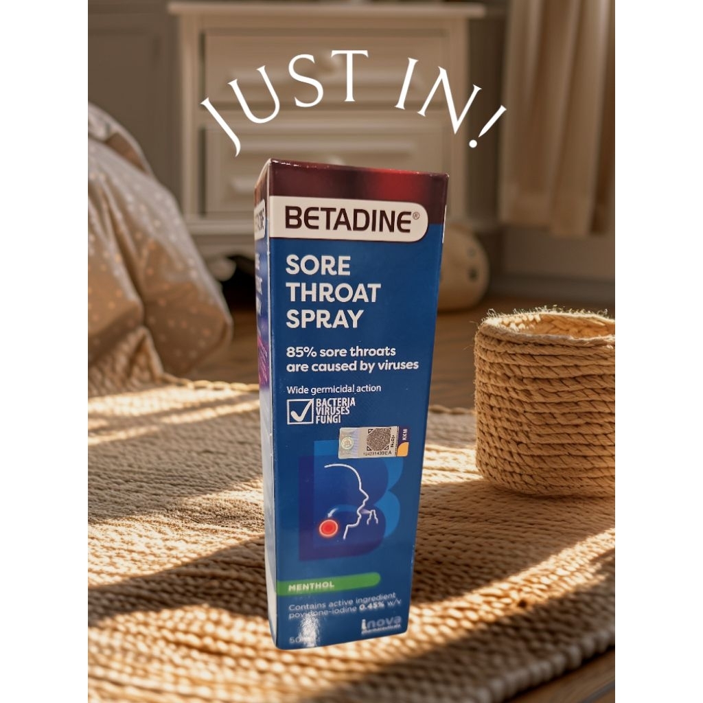 Betadine Sore Throat Spray Obat Semprot Radang Tenggorokan & Sakit Tenggorokan