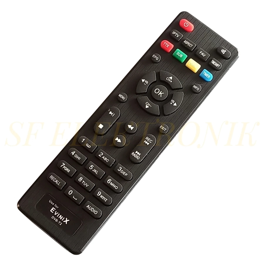 Remot STB Set Top Box Evinix DVB-T2