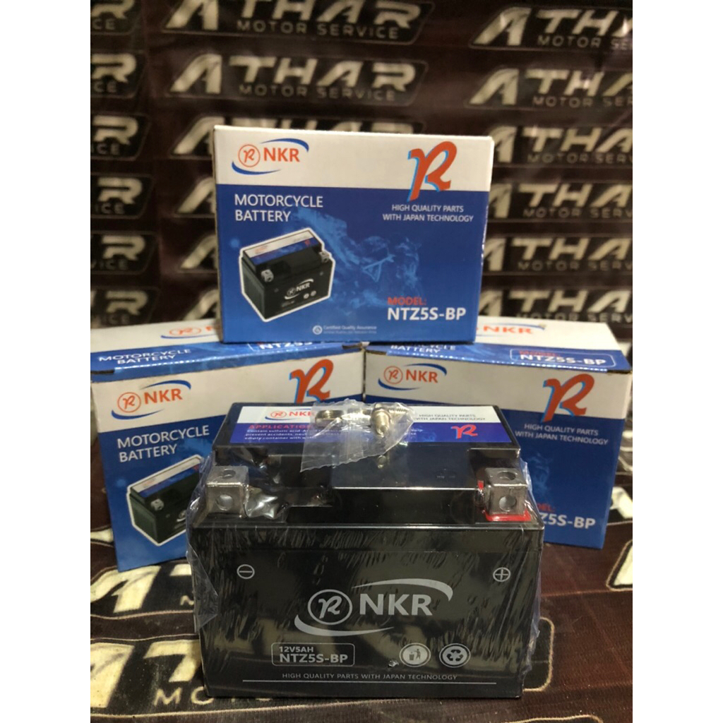 Accu / aki motor Ntz5s (kering) , beat karbu , soul karbu , mio m3 , mio j , xride , vario