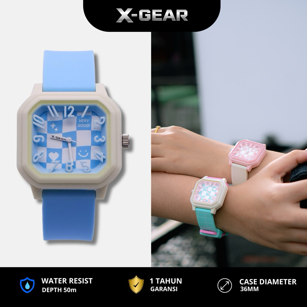 X-GEAR Bluesky Jam Tangan Wanita Jam Tangan Cewek Tahan Air Jam Tangan Trend 2026 Garansi 1tahun