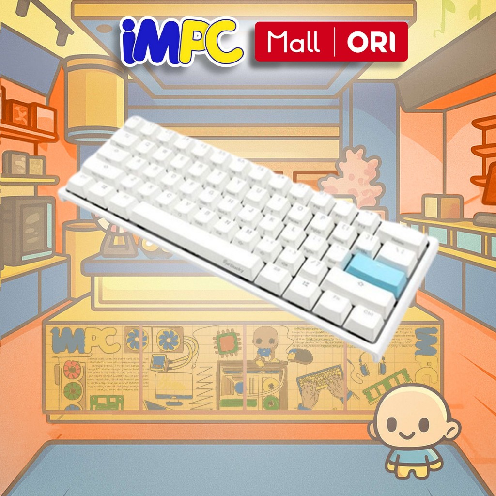 DUCKY ONE 2 MINI WHITE MECHANICAL KEYBOARD