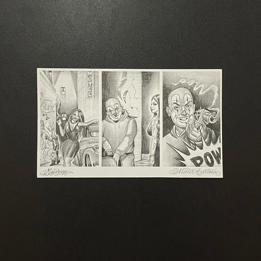 SUP**ME MISTER CARTOON STICKER