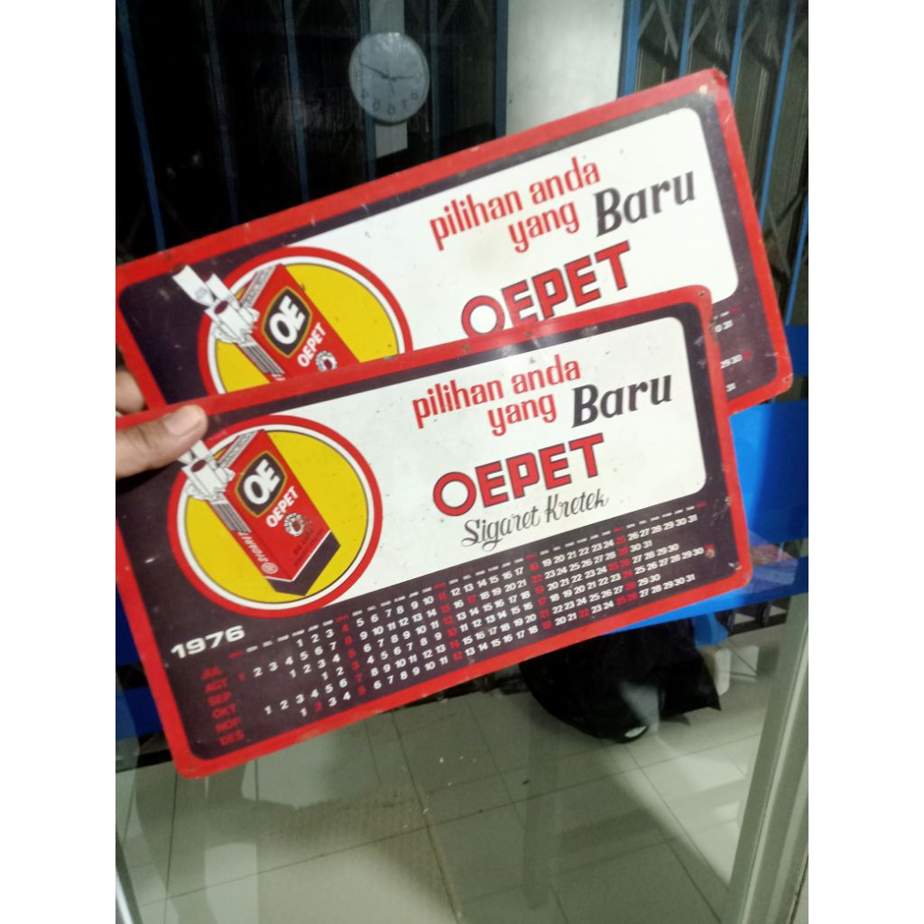 iklan seng jadul kalender tahun 1976