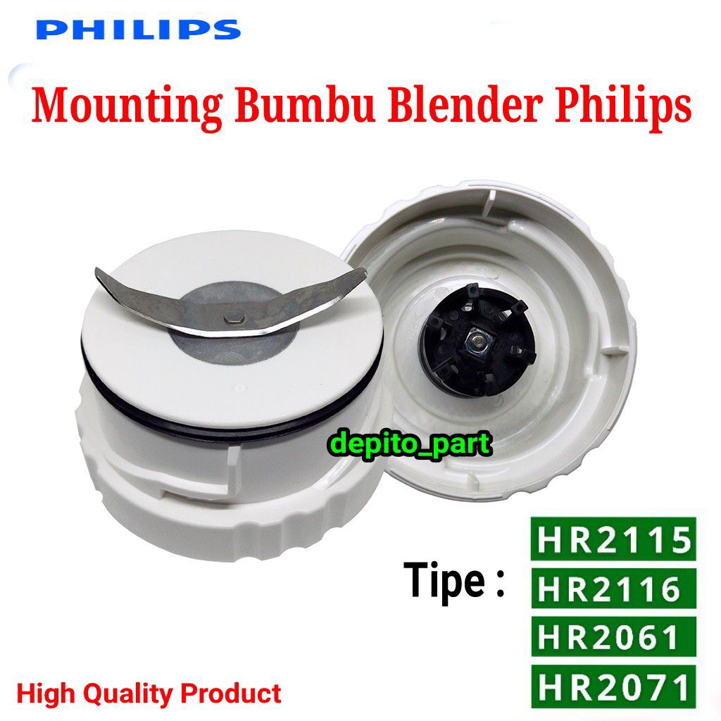 Pisau Mounting Bumbu Blender Philips Tipe HR 2116 HR 2116 HR 2061 HR 2071