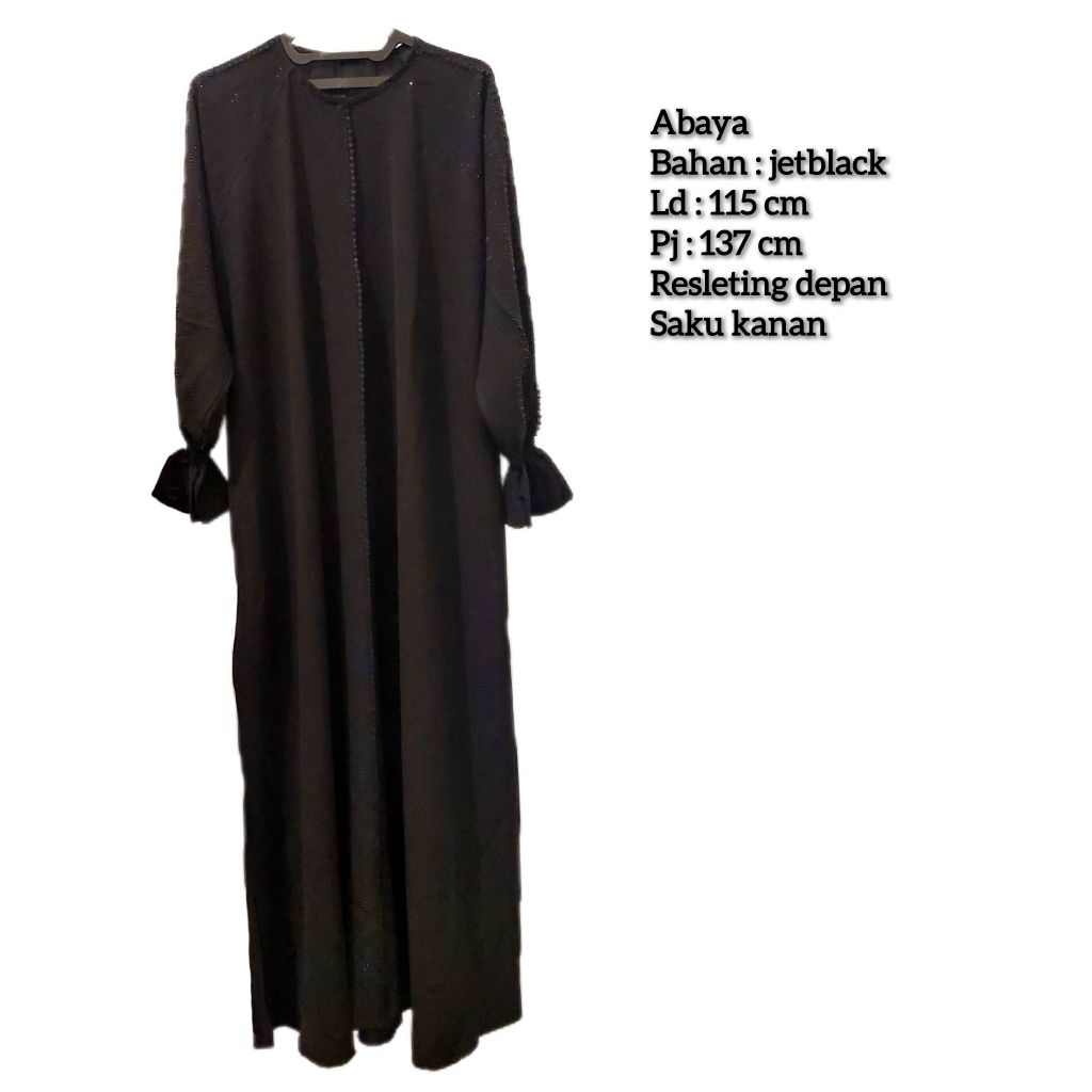 Abaya Hitam Jetblack
