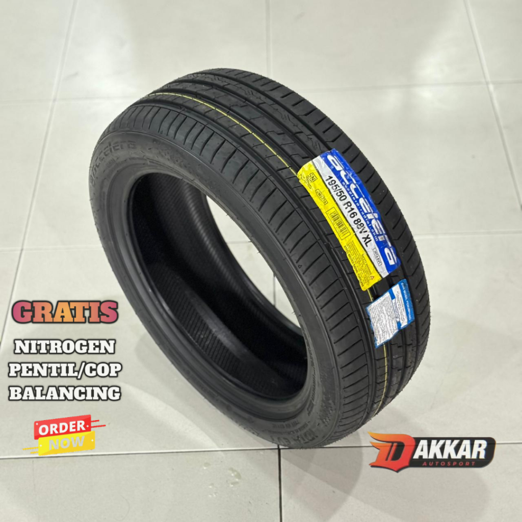 BAN 195/50 R16 ACCELERA IOTA EVT TUBELES UKURAN BAN MOBIL 195 50 R16 ACCELERA IOTA EVT