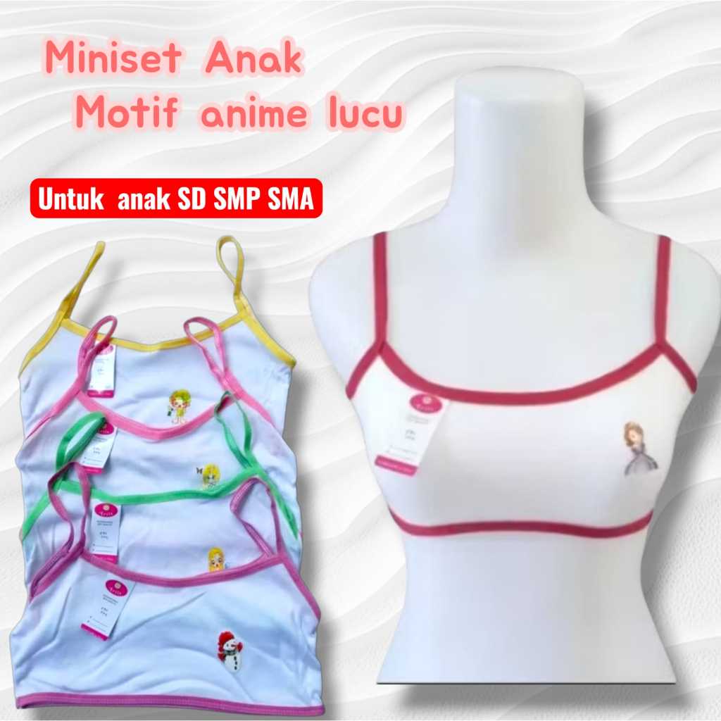 Mini Set Bra Anak SD SMP Perempuan ARTIS Karakter Tali kecil