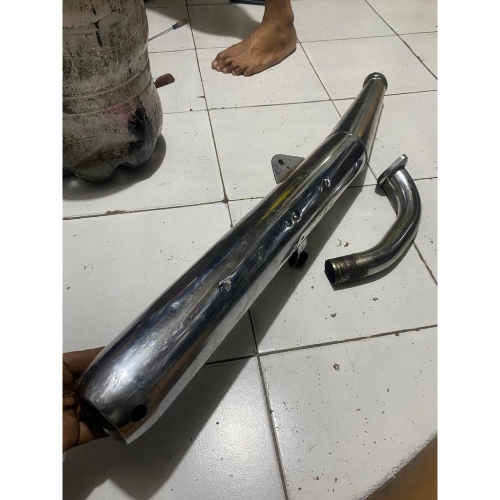 knalpot rx king original bawaan motor RX king 2004 bekas
