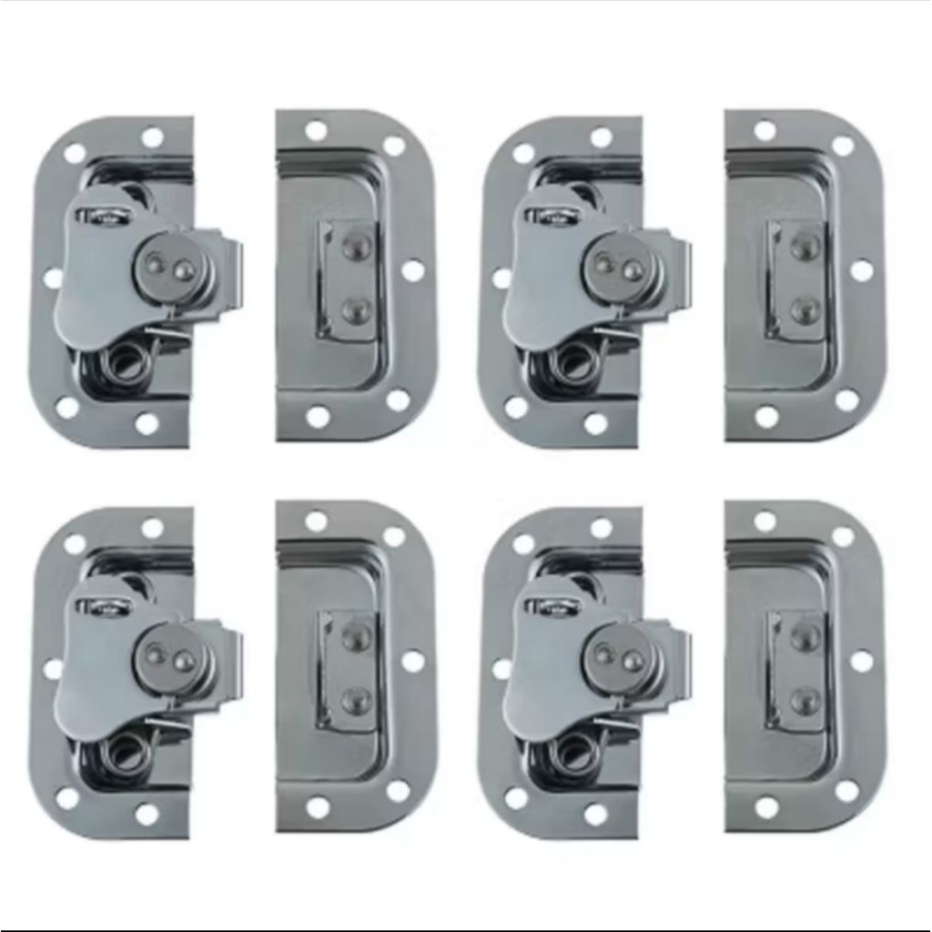 2 Pcs Kunci Kupu-Kupu Kunci Box Hardcase Box Aluminium Bagasi Peti Box Universal