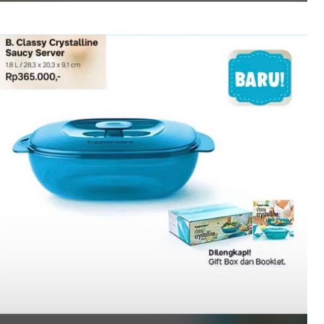 TUPPERWARE_CLASSY CRYSTALLINE